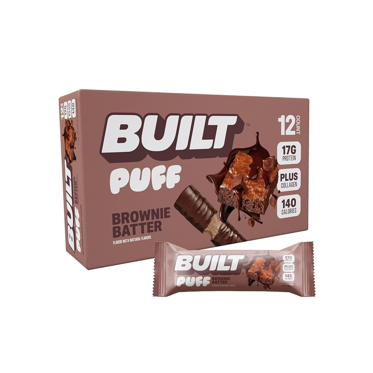 Built Bar Puff Protein Bars 17g Box of 12