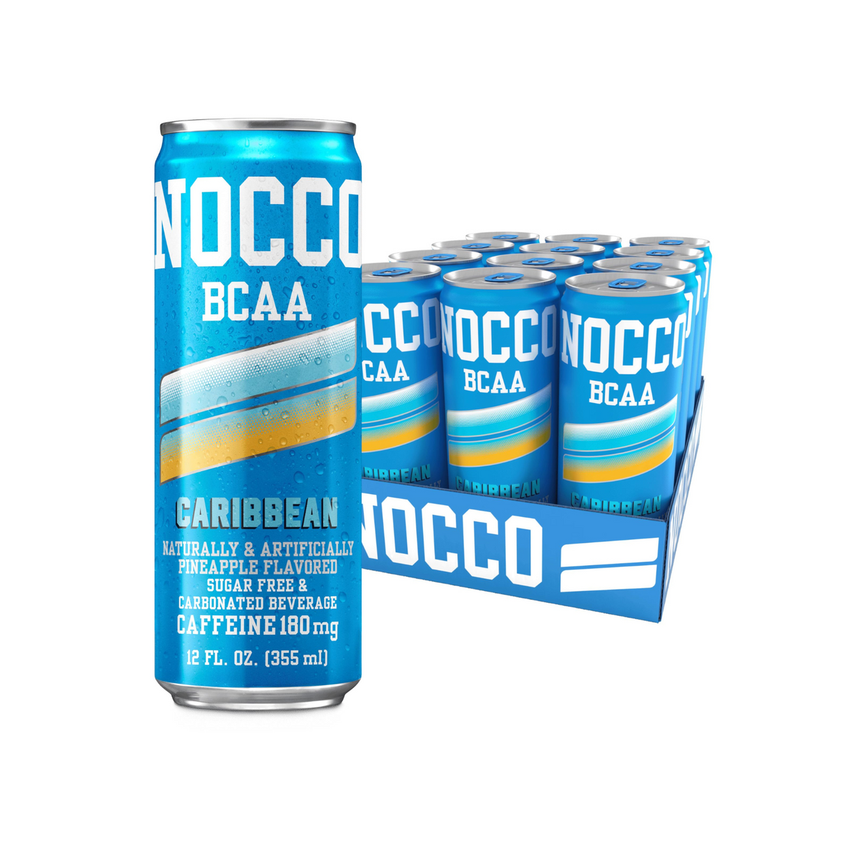 Nocco Zero Sugar BCAA Drink Caribbean pineapple 355ml