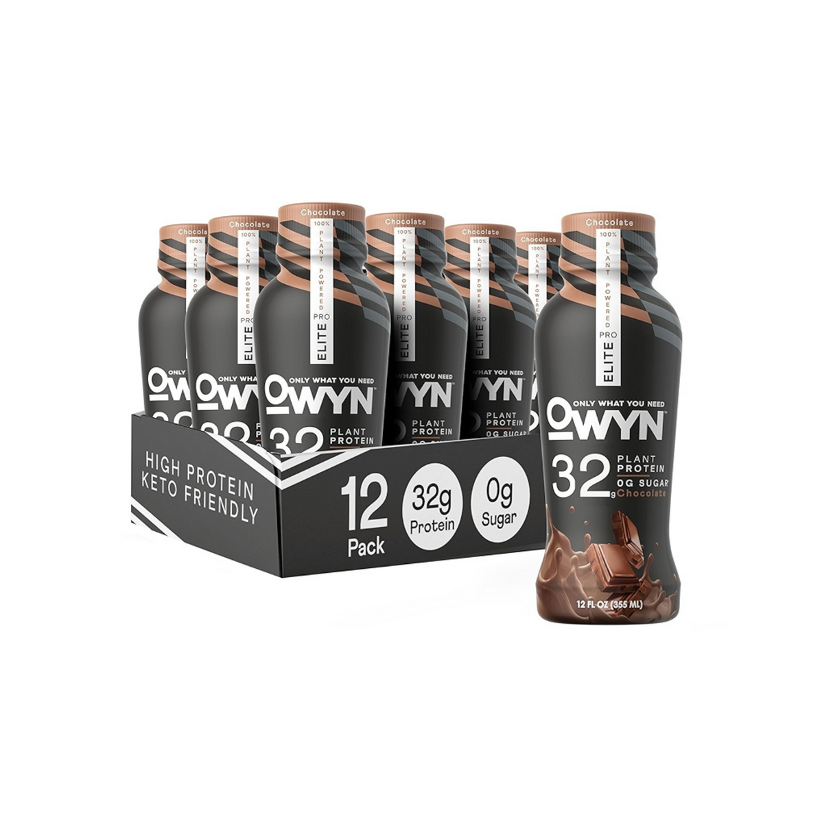 OWYN Pro ELT RTD 100% Plant Based Protein Shake with Electrolytes 335ml Box of 12