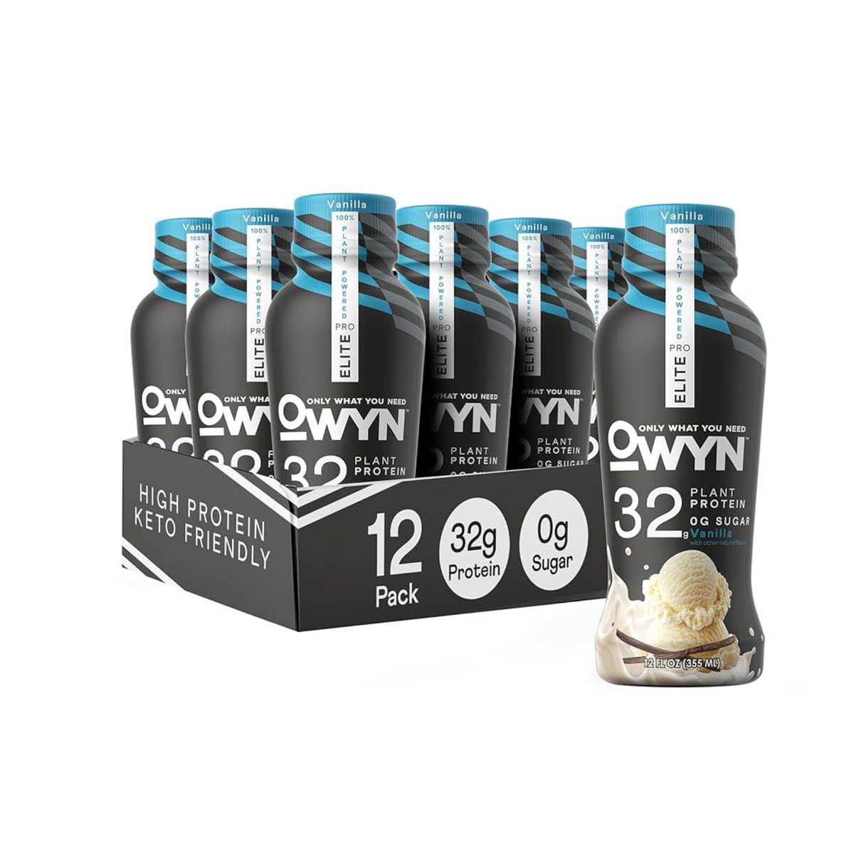 OWYN Pro ELT RTD 100% Plant Based Protein Shake with Electrolytes 335ml Box of 12