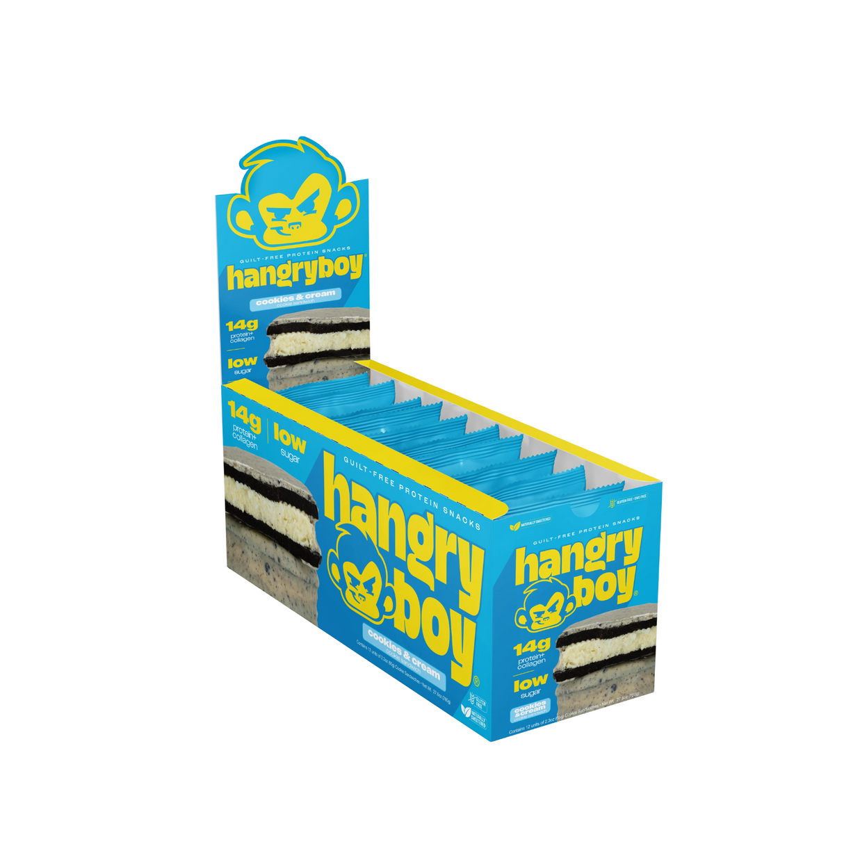 Hangry boy High Protein Snacks 65g Box of 12