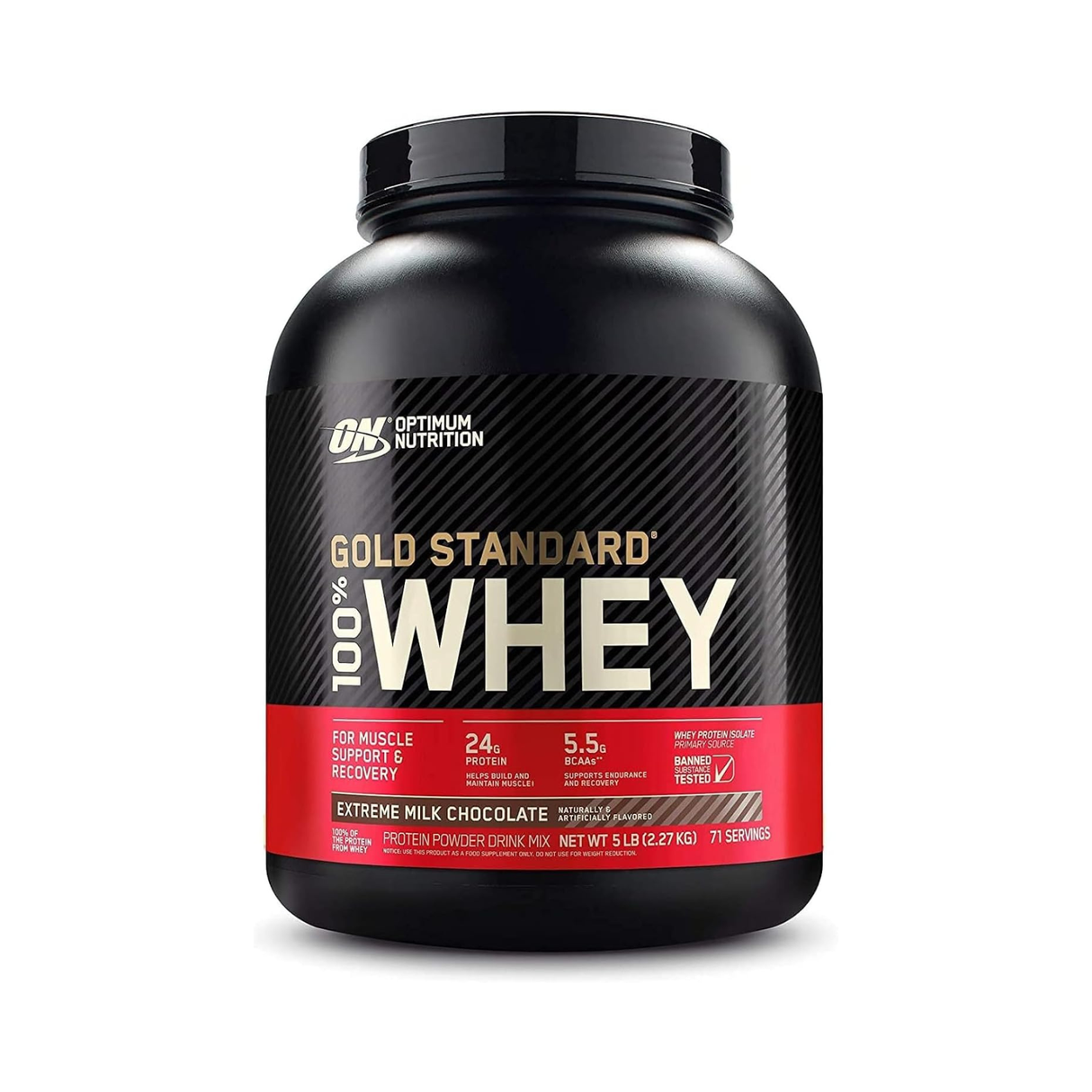 Optimum Nutrition (ON) Gold Standard 100% Whey Protein Powder 5lb