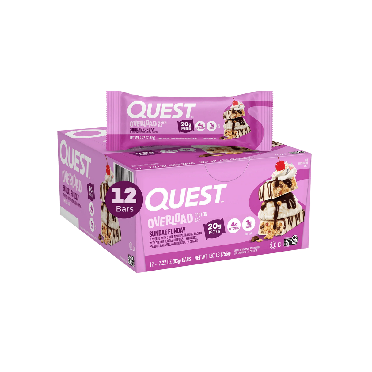 Quest Overloaded Protein Bar 63g