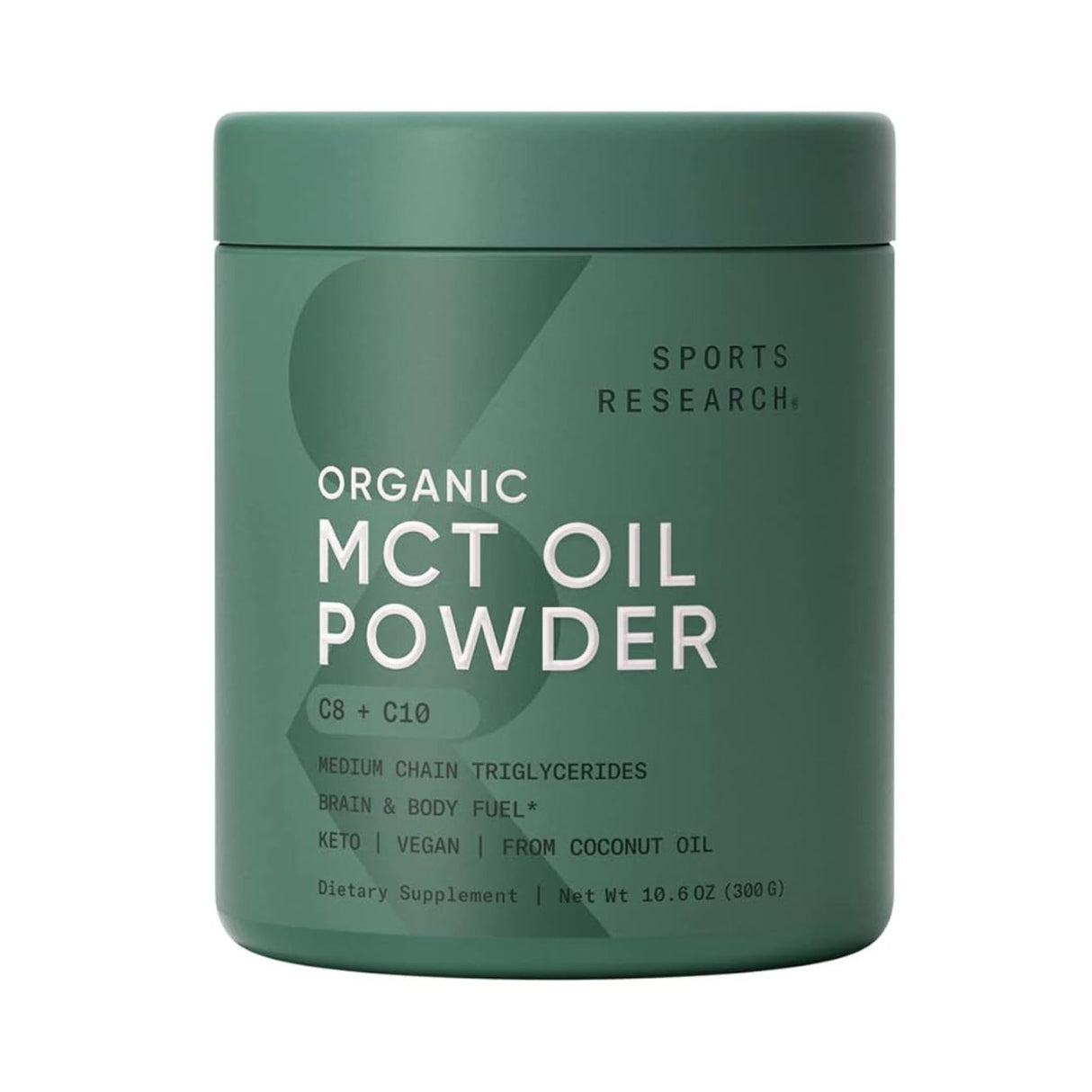 Sport Research Organic MCT Oil Powder Unflavored 300 g