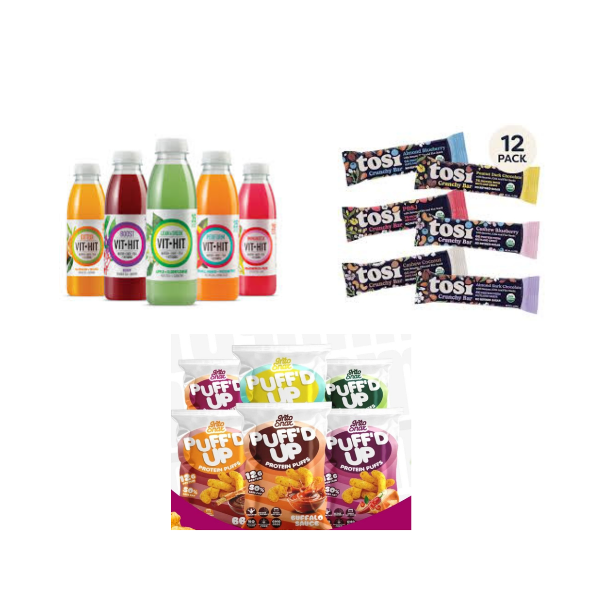 Klouds Iftar Classic Combo | Nut Bars, Functional Drinks & Puffed Snacks Variety Pack - Klouds
