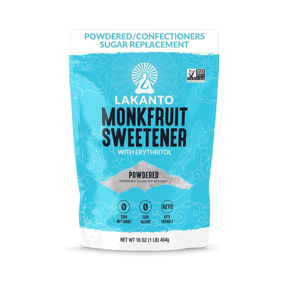 Lakanto Powdered Monk Fruit Sweetener Powdered Sugar Substitute 454g