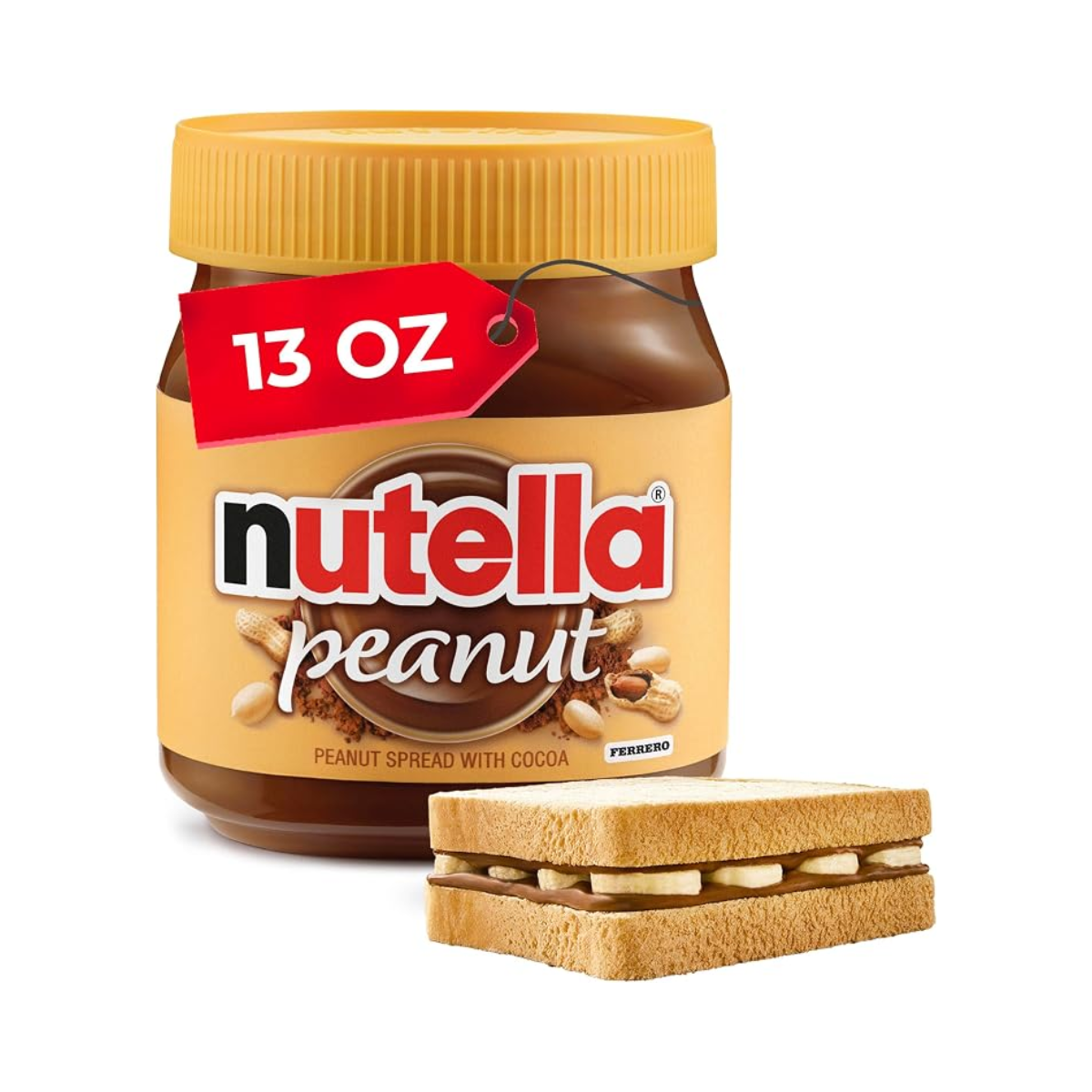 Nutella Peanut Chocolate Hazelnut Spread 371 g