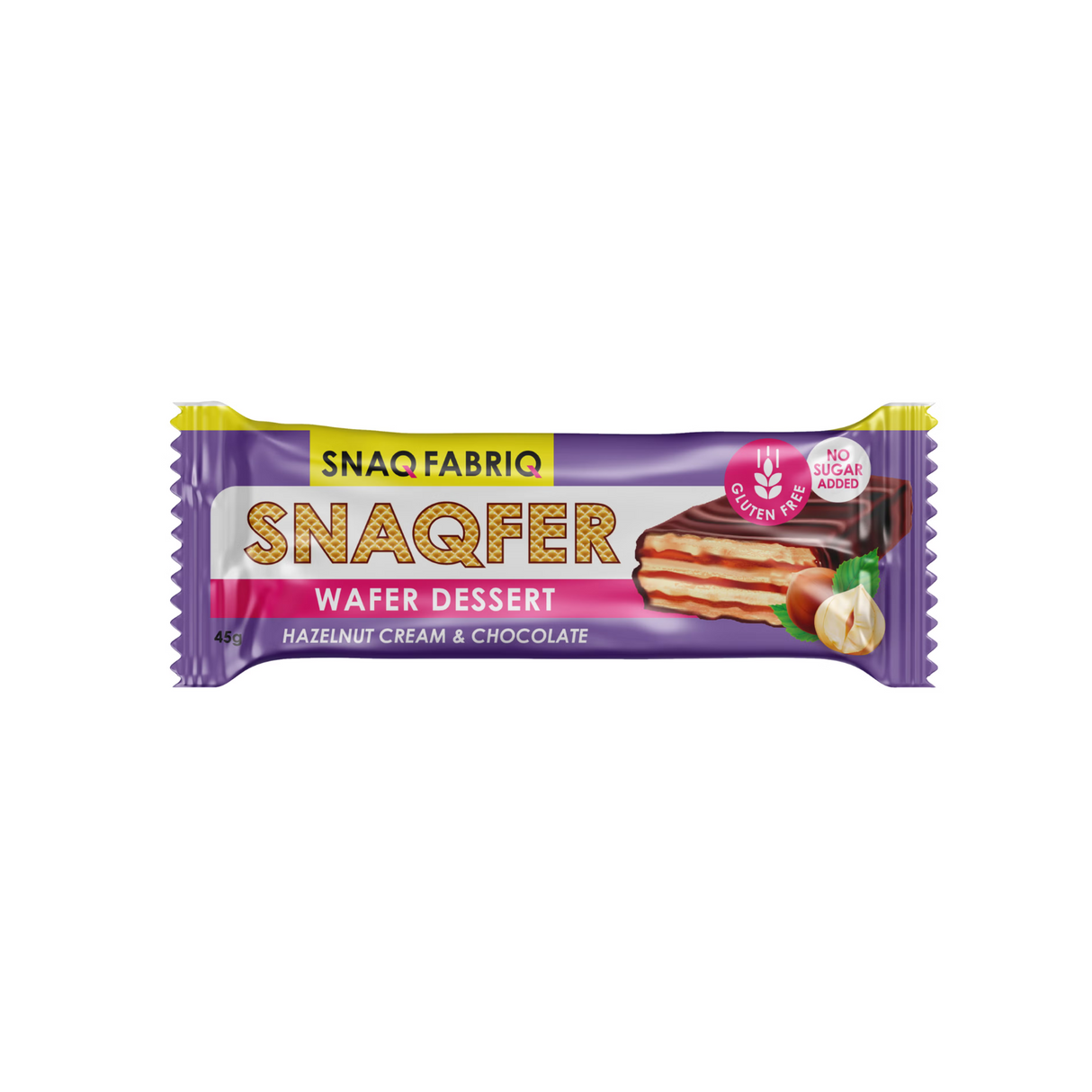 Snaq Fabriq Glazed Wafer Bar 45g