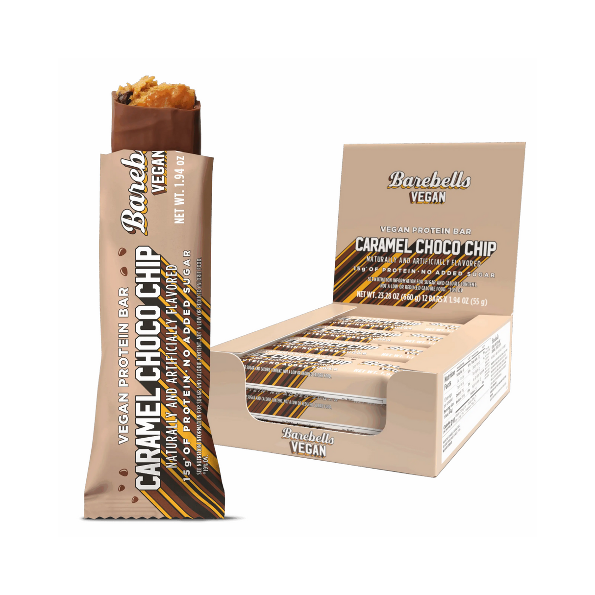 Barebells Vegan Bar Caramel Choco Chip 55g