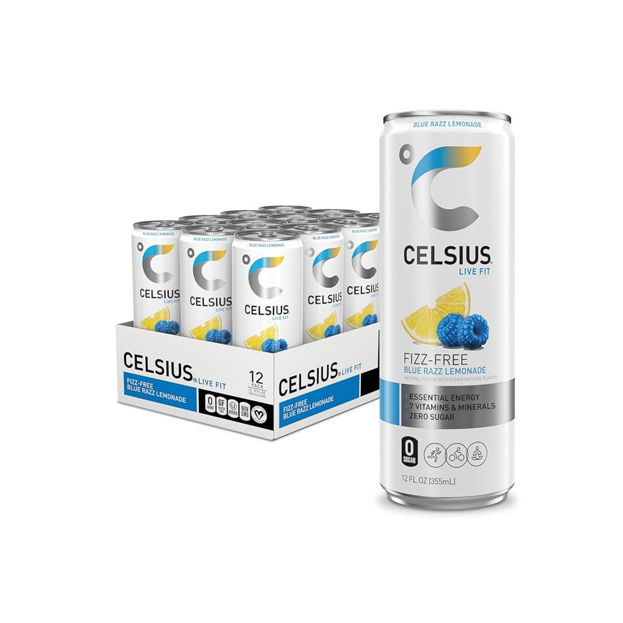 Celsius Rtd Sparkling Pre Workout Thermogenic Energy Drink 355ml Box of 12