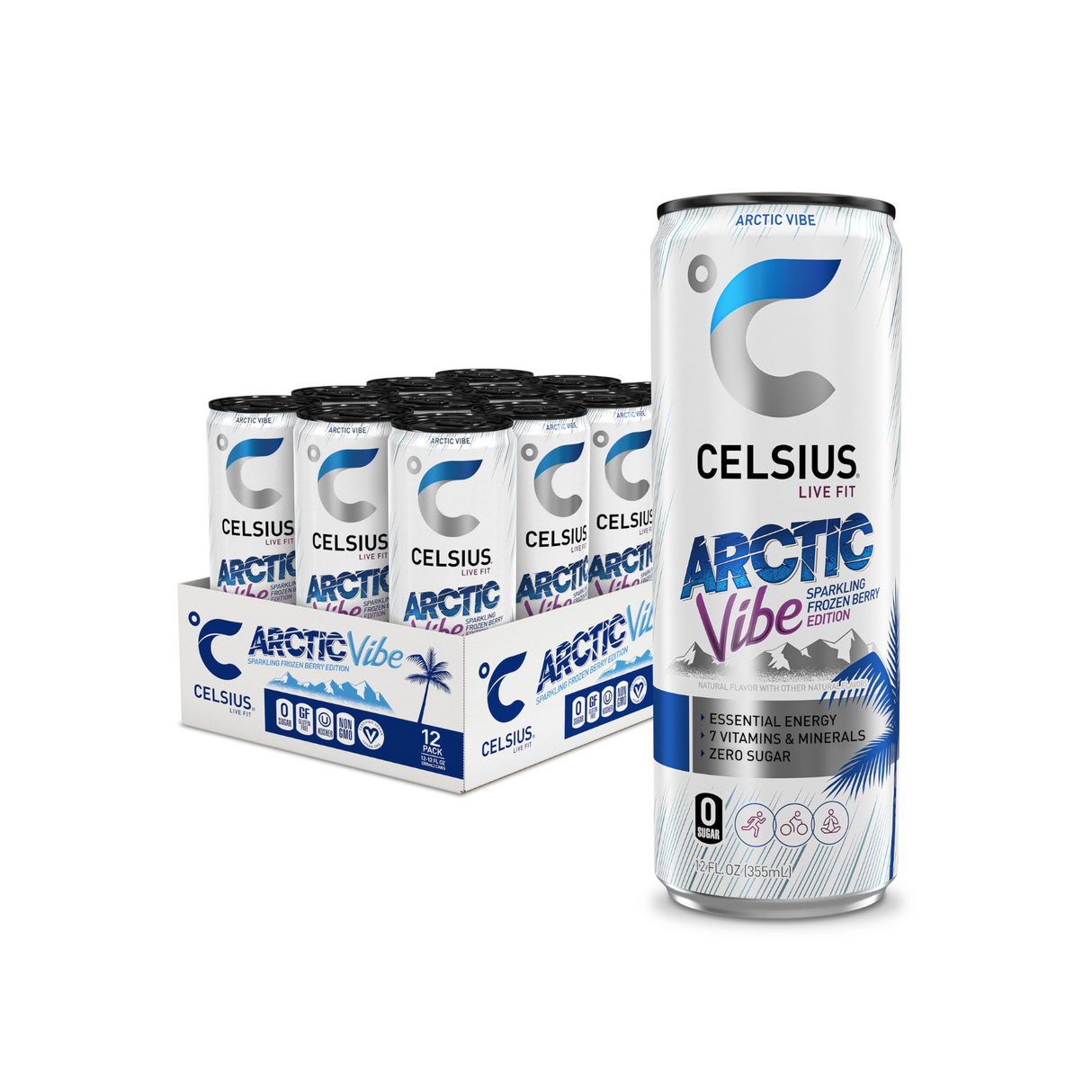 Celsius Rtd Sparkling Pre Workout Thermogenic Energy Drink 355ml Box of 12