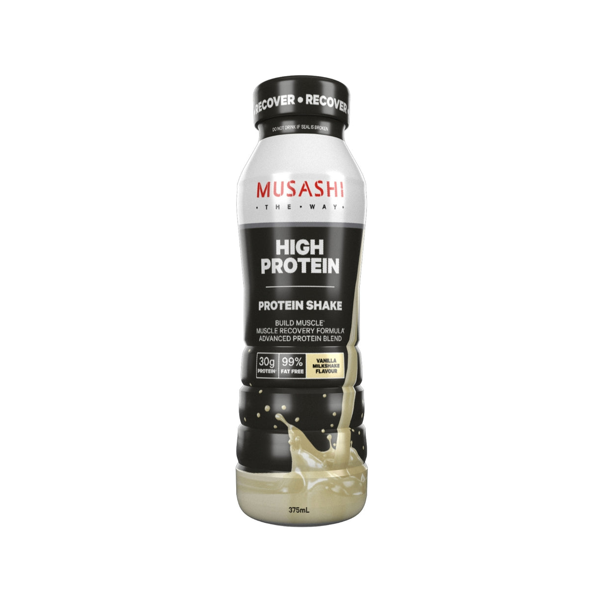 MUSASHI High Protein Shake Vanilla Milkshake Flavor 375ml