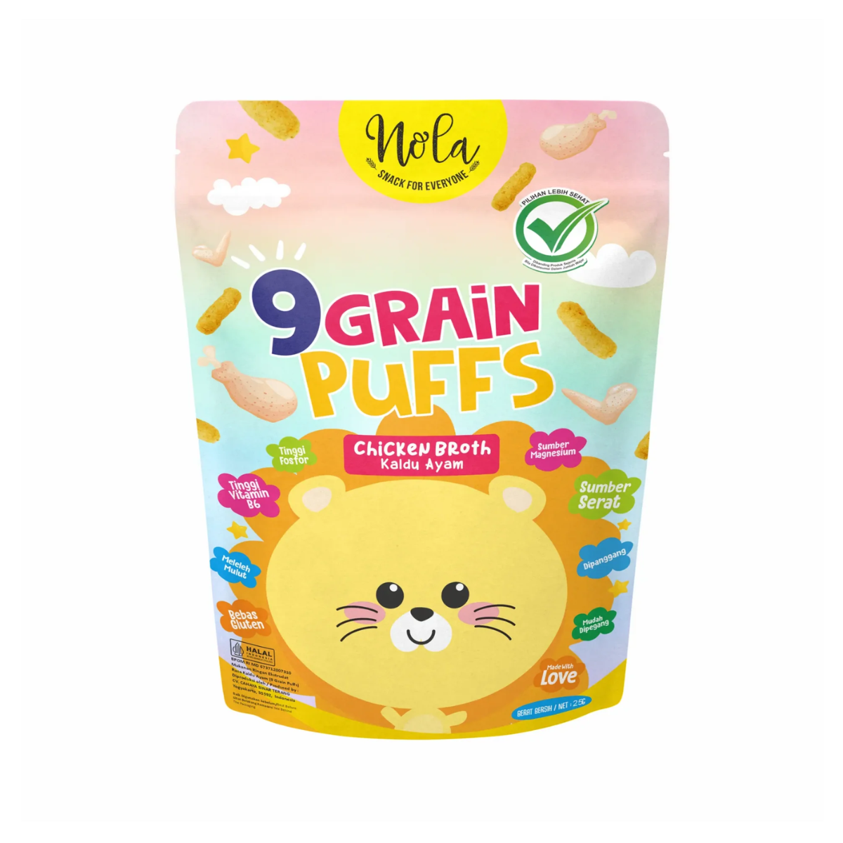 Nola Snack For Everyone 9 Grain Puffs 25G