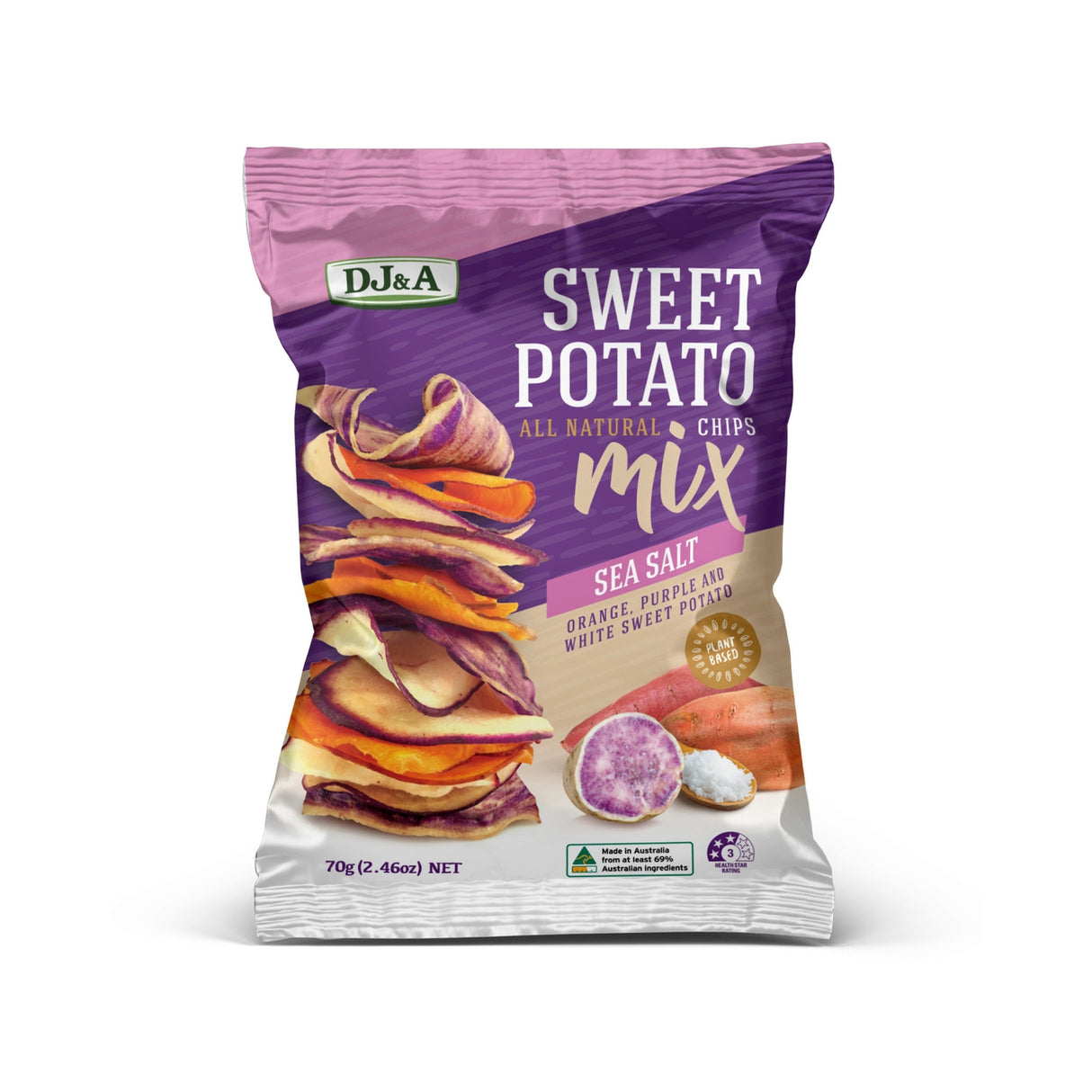 DJ&A Mixed Sweet Potato Chips Sea Salt 70g