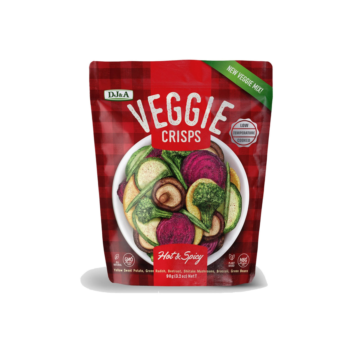 DJ&A Hot & Spicy Veggie Crisp Mix 90g