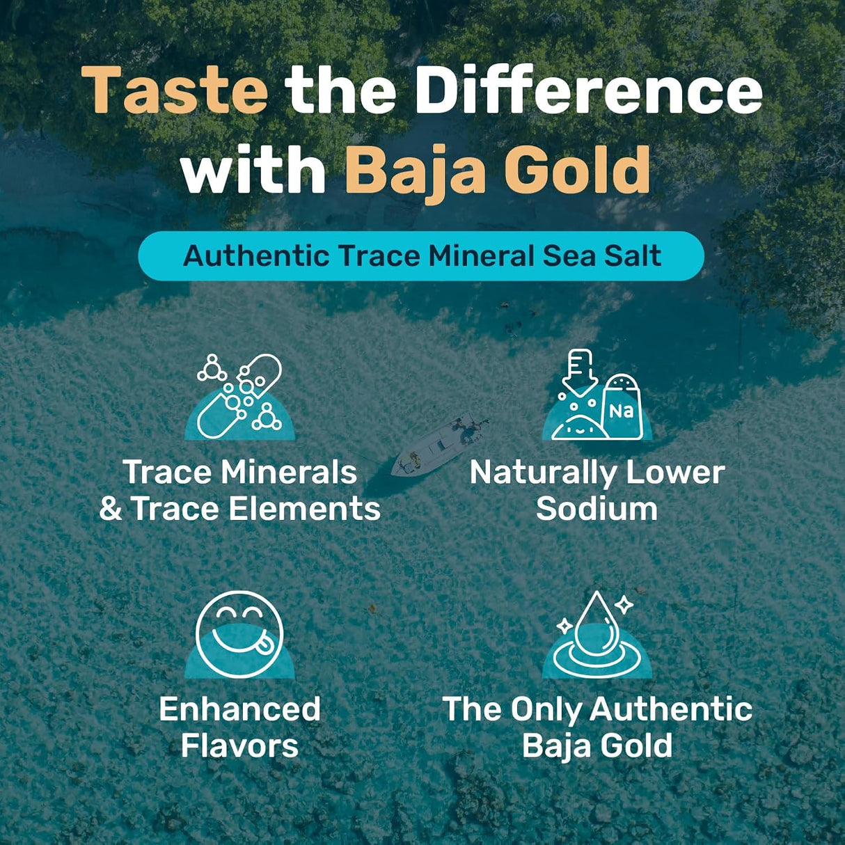 Baja Gold Mineral Sea Salt - Natural Grain 454g