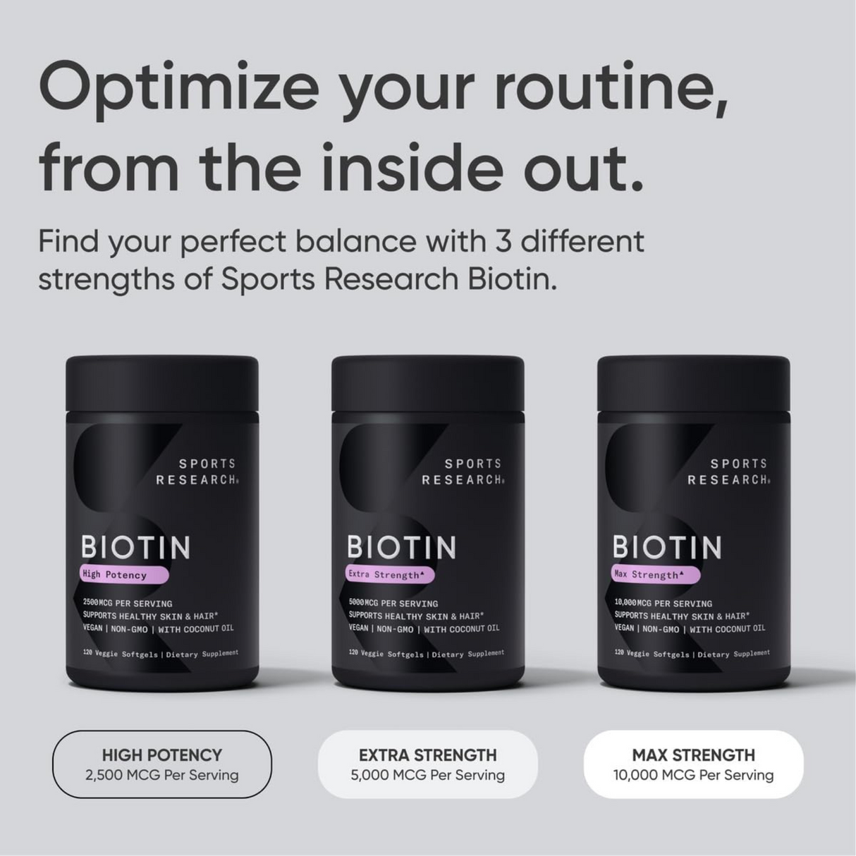 Sports Research Biotin 10000mcg 30 Veggie Softgel