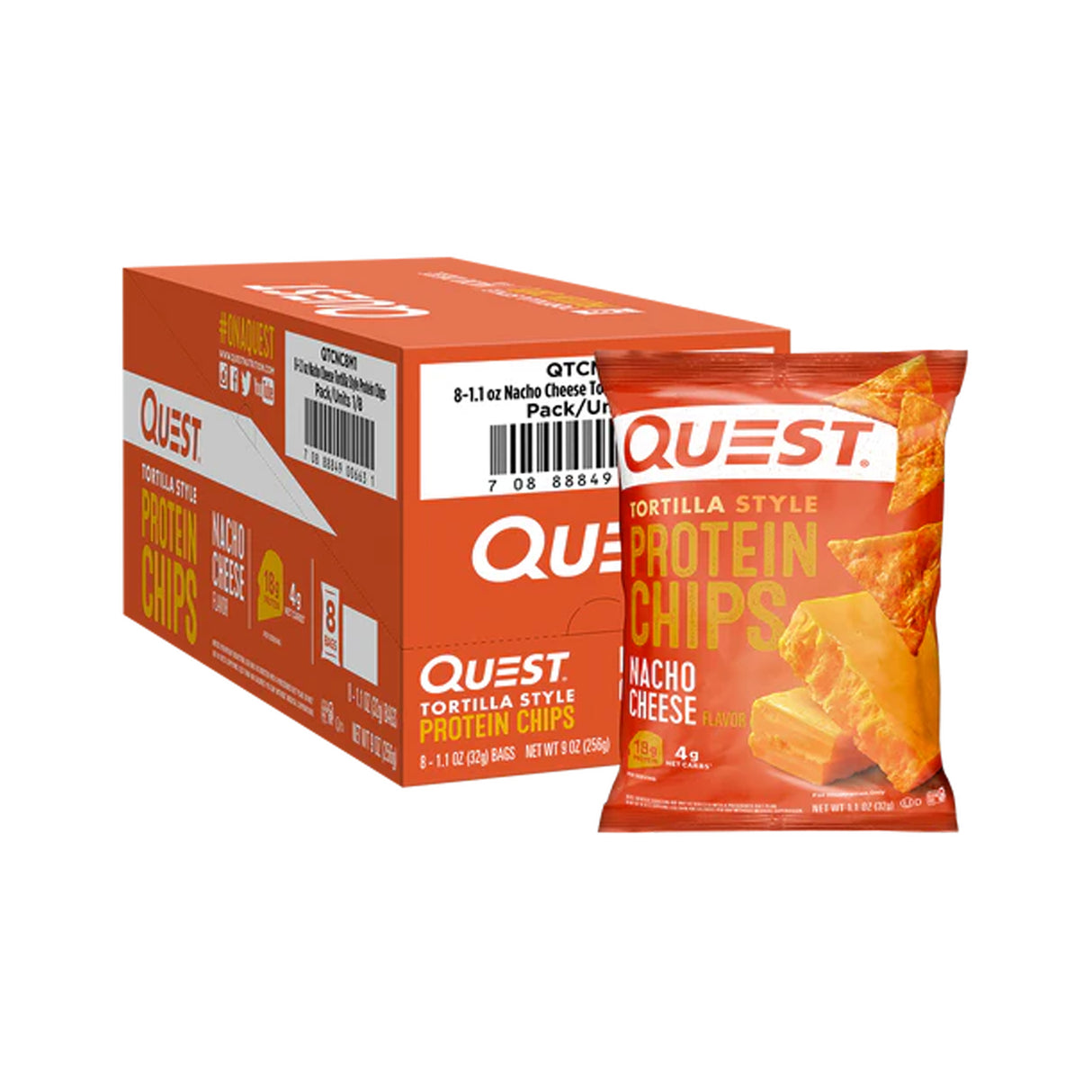 QUEST NACHO CHEESE TORTILLA STYLE PROTEIN CHIPS - Klouds