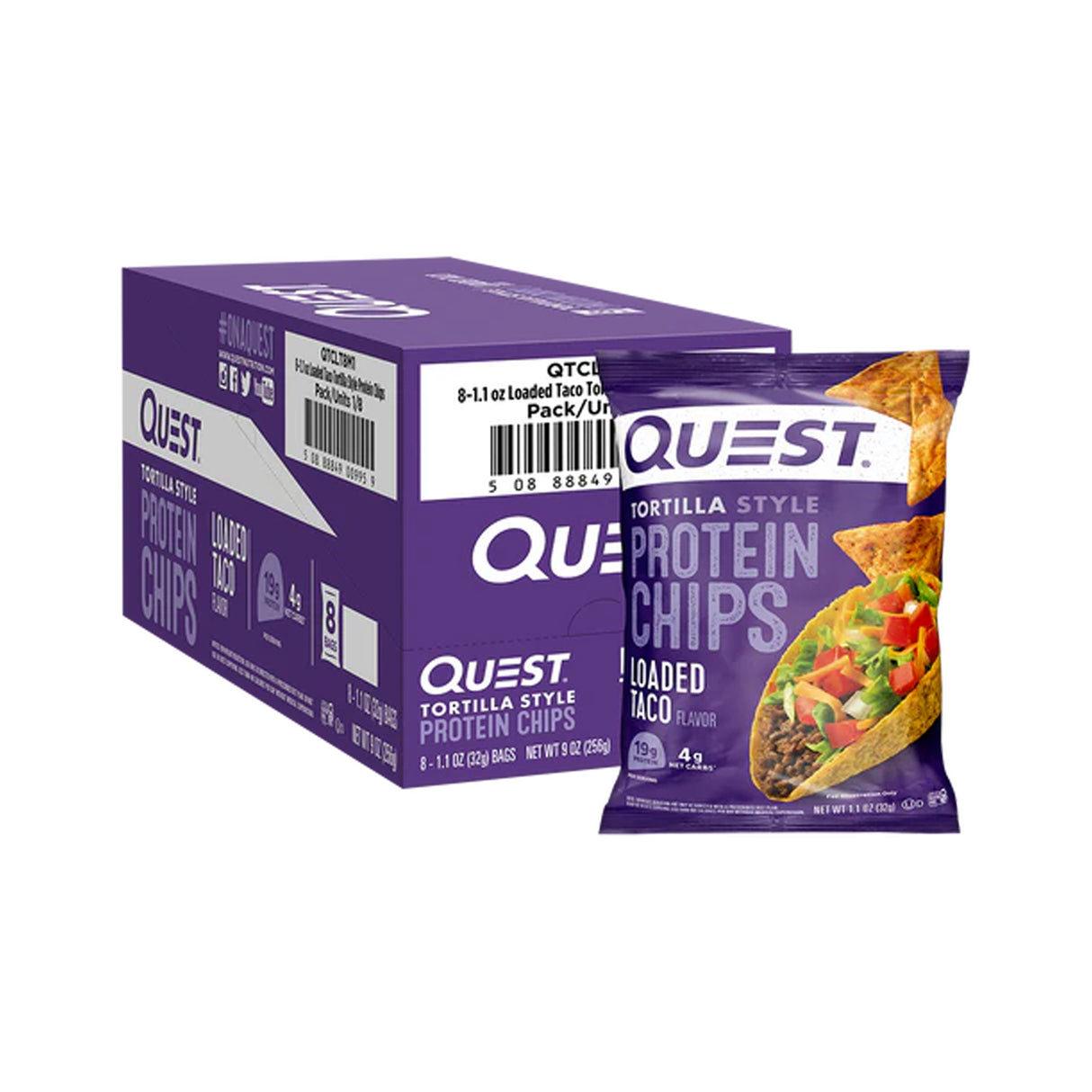 QUEST LOADED TACO TORTILLA STYLE PROTEIN CHIPS - Klouds
