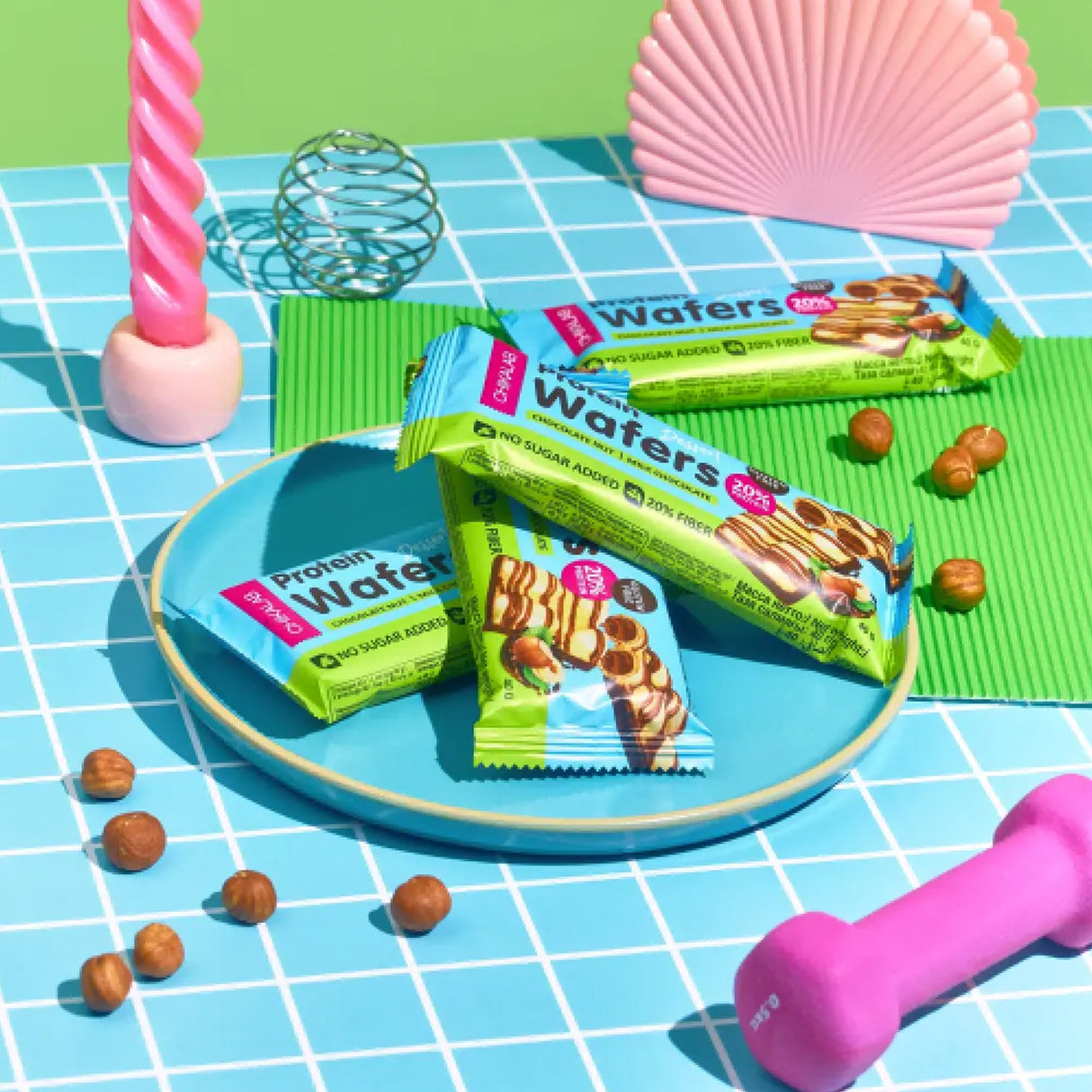 Chikalab Protein Wafer, Chocolate Nut Dessert 40g