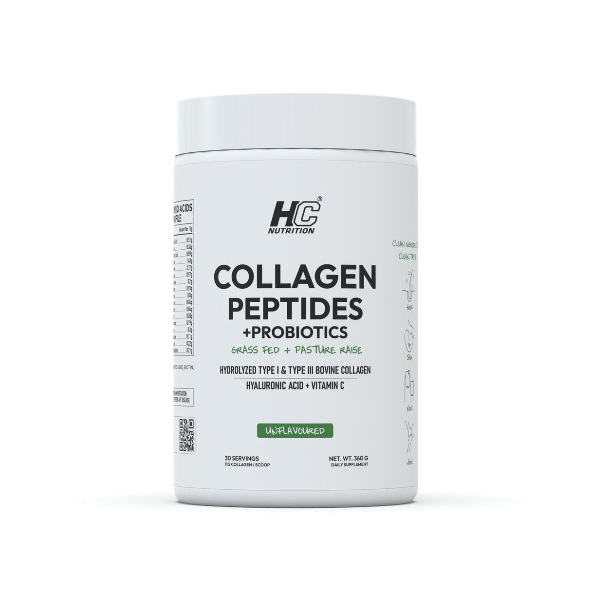 HC Nutrition Collagen Peptides + Probiotics