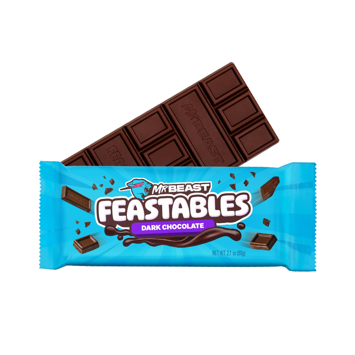 Feastables MrBeast Chocolate Bar Dark Chocolate (60g)