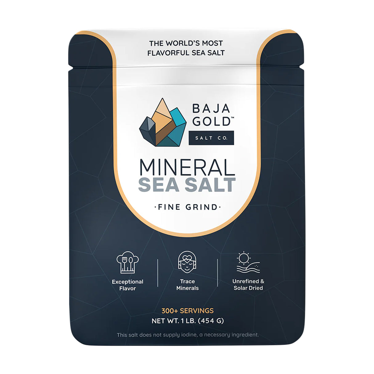 Baja Gold Mineral Sea Salt - Fine Grind 454g