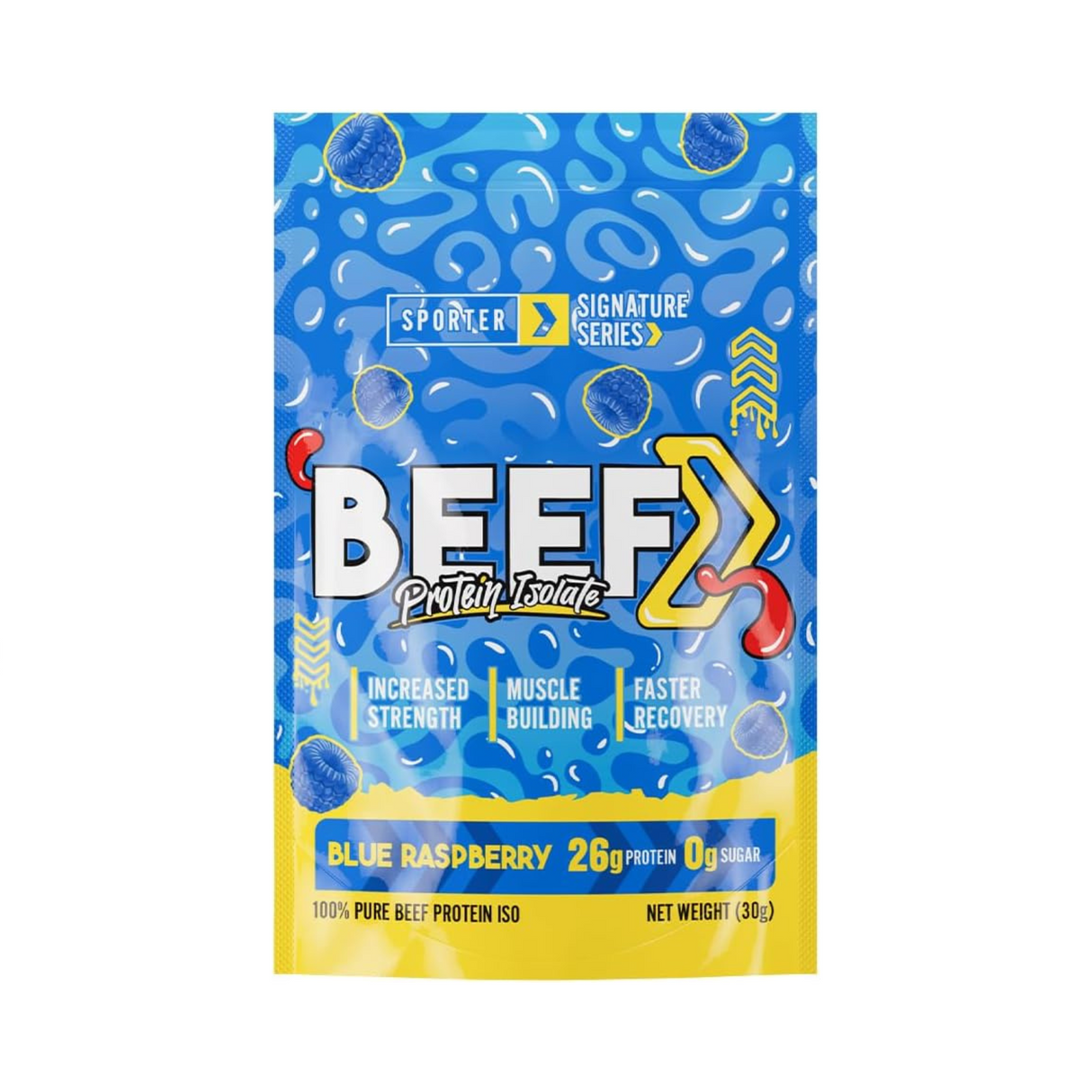 Sporter Beef Protein Isolate Blue Raspberry 30 g