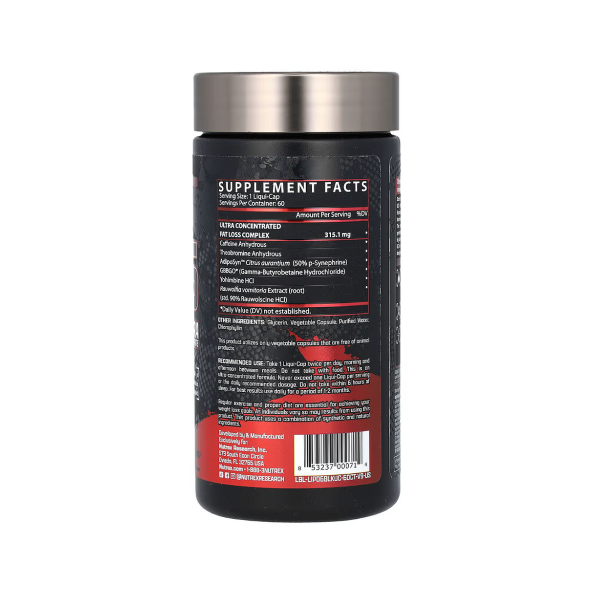 Nutrex Research Lipo 6 Black Ultra 60 Capsules