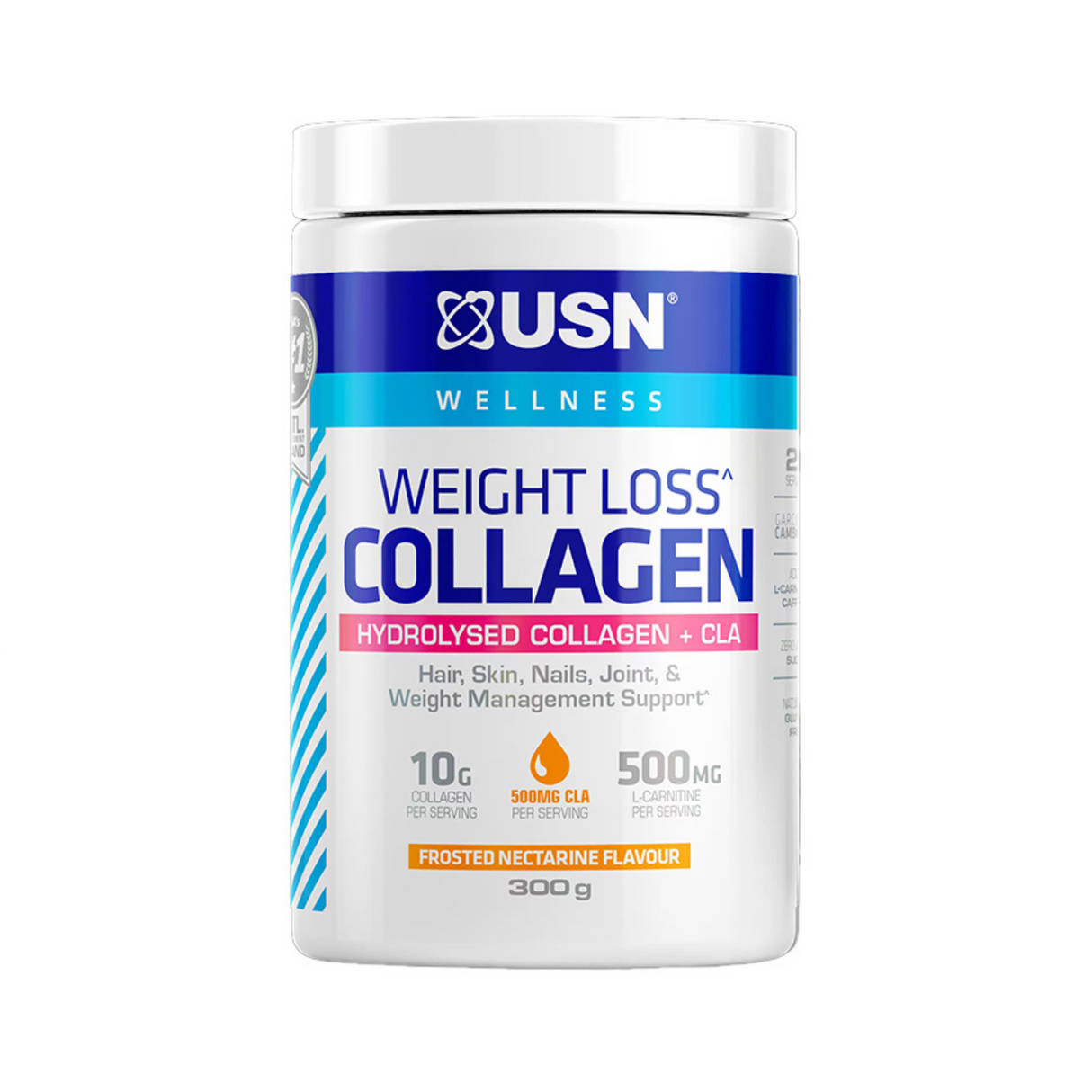 USN Wellness Weight Loss Collagen Frosted Nectarine 300 g
