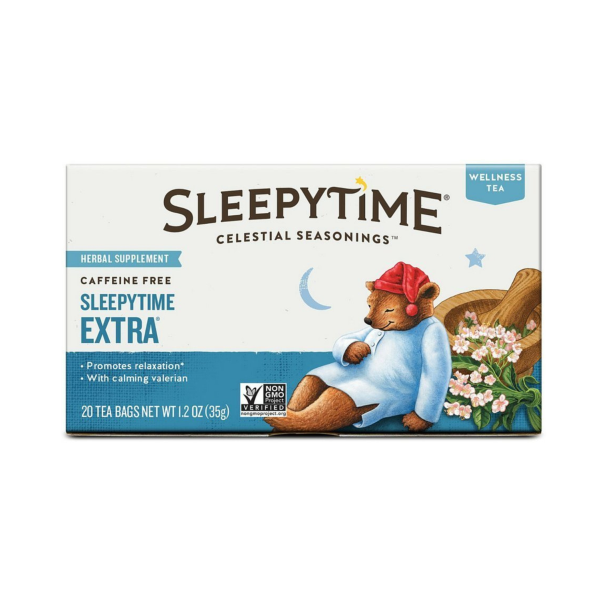 Celestial Seasonings Wellness Tea Sleepytime Extra 20 Tea Bags
