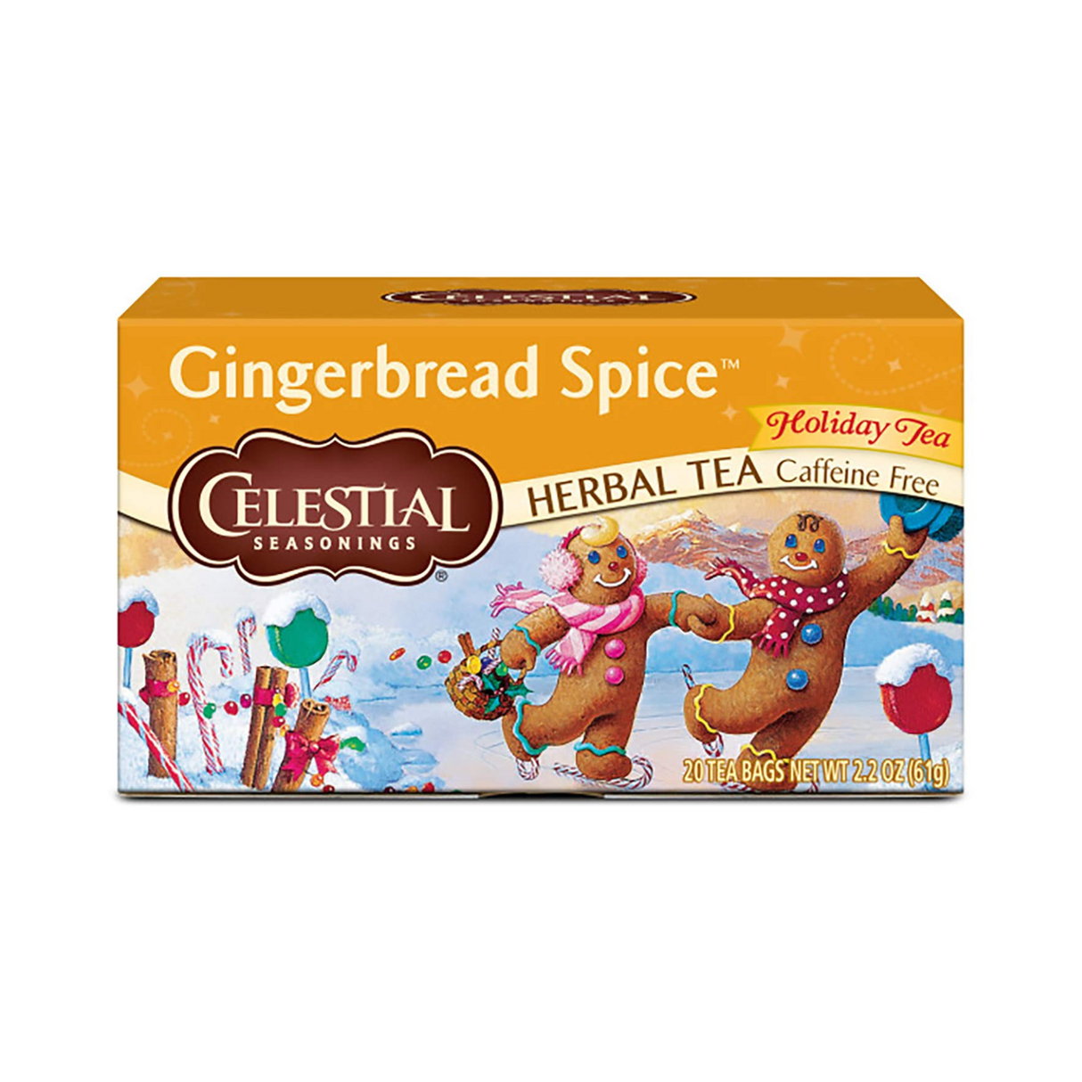 Celestial Seasonings Gingerbread Spice Herbal Tea 20 Tea Bags