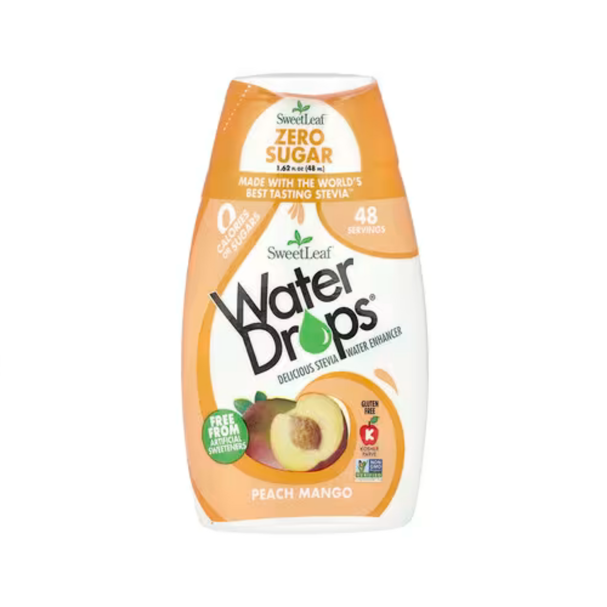 Sweet Leaf Mango Stevia Drops Peach 1.7 oz