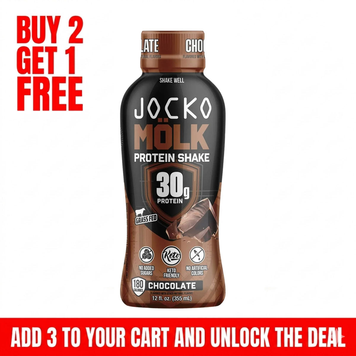 Jocko Molk Grass Fed Protein Shakes 30g