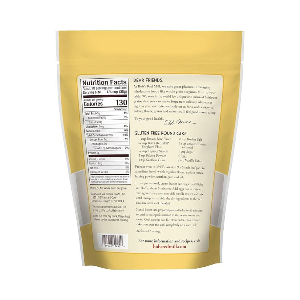 Bob’s Red Mill Sorghum Flour 624g