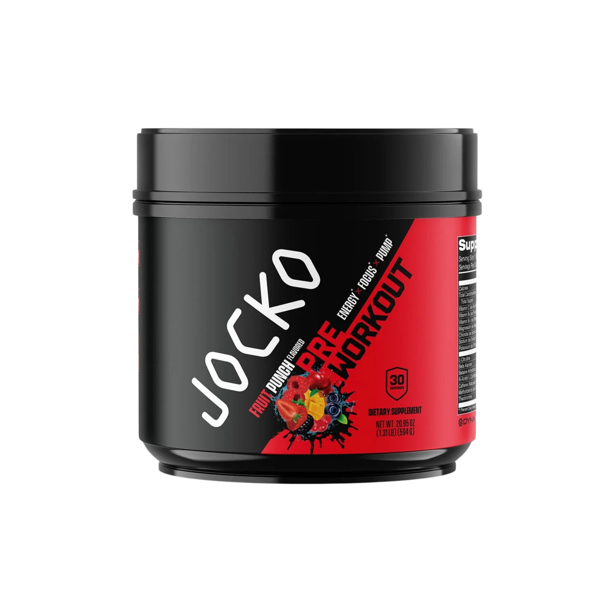 Jocko Pre Workout Fruit Punch 594g