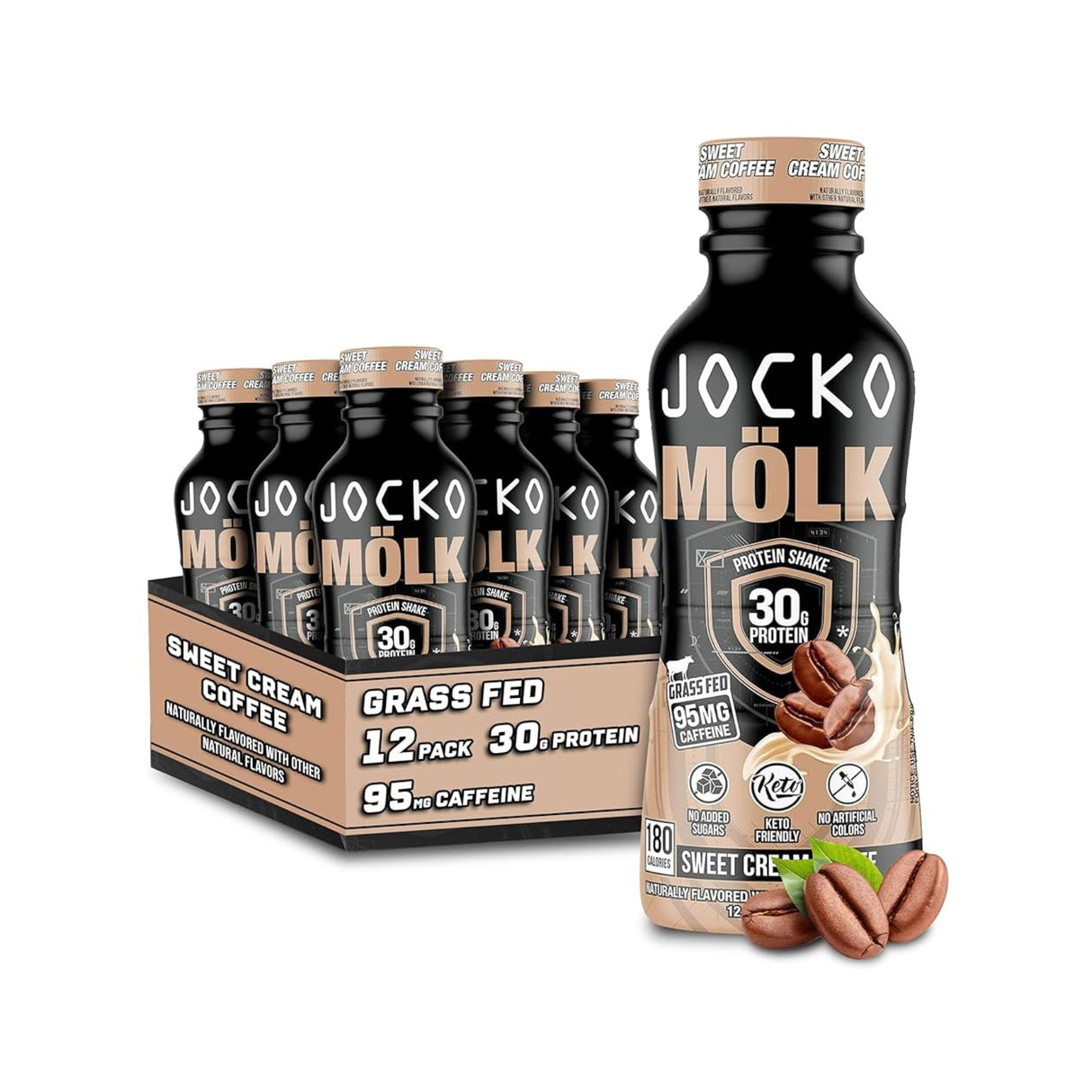 Jocko Molk Grass Fed Protein Shakes Packs of 12 30g