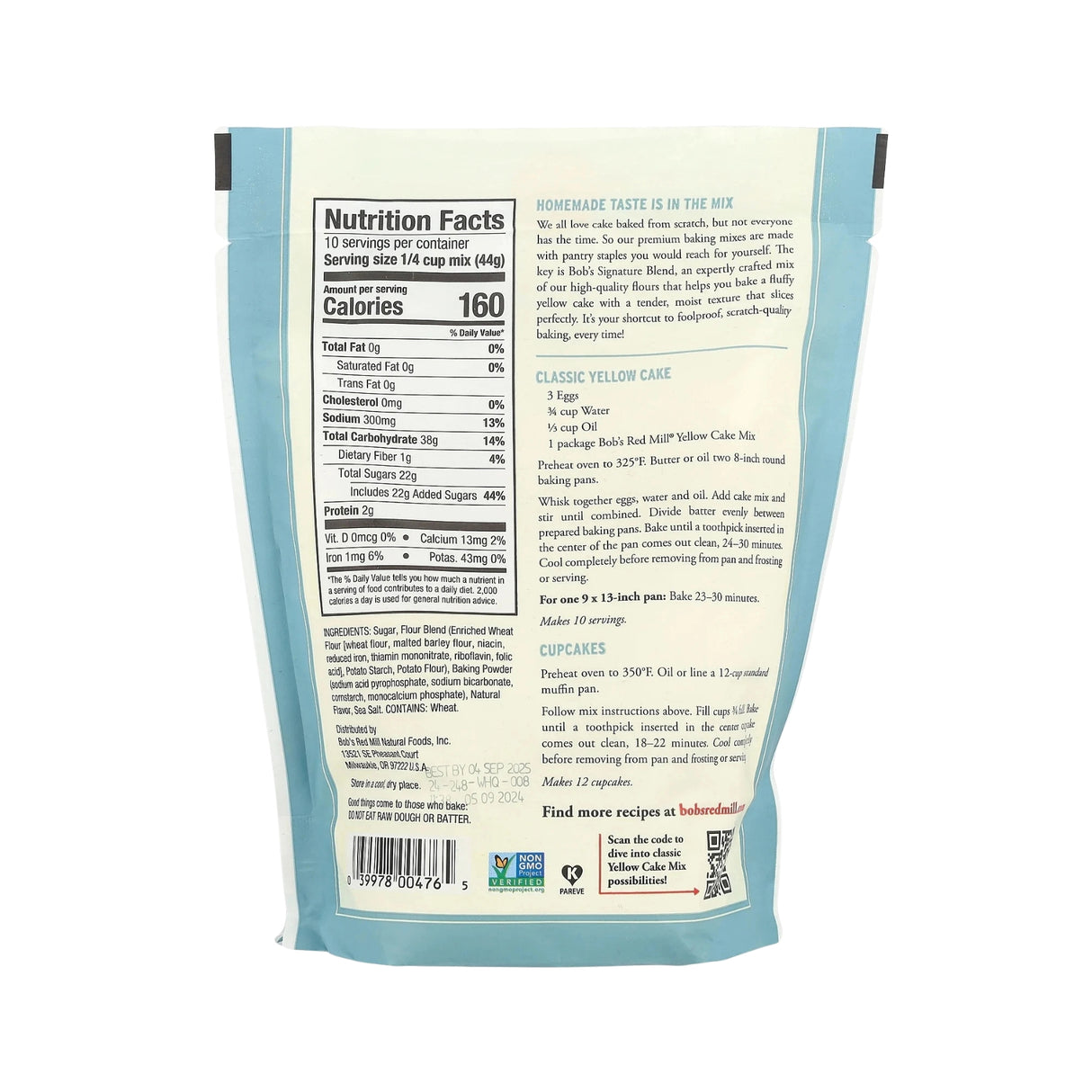 Bob's Red Mill Classic Yellow Cake Mix 440g