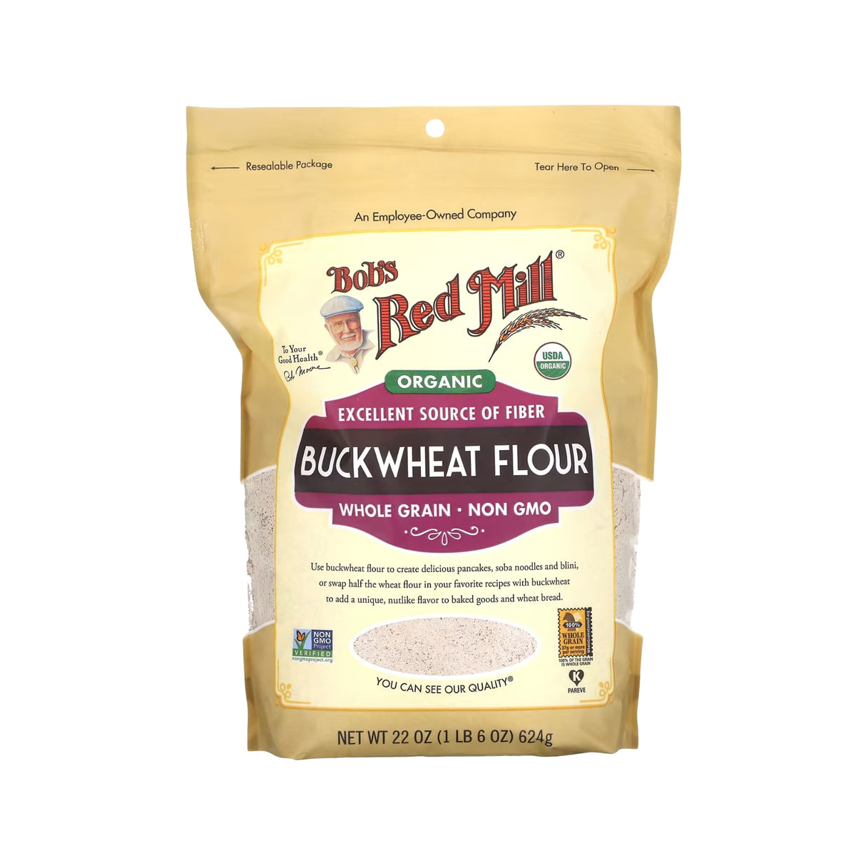 Bob’s Red Mill Organic Buckwheat Flour 624g