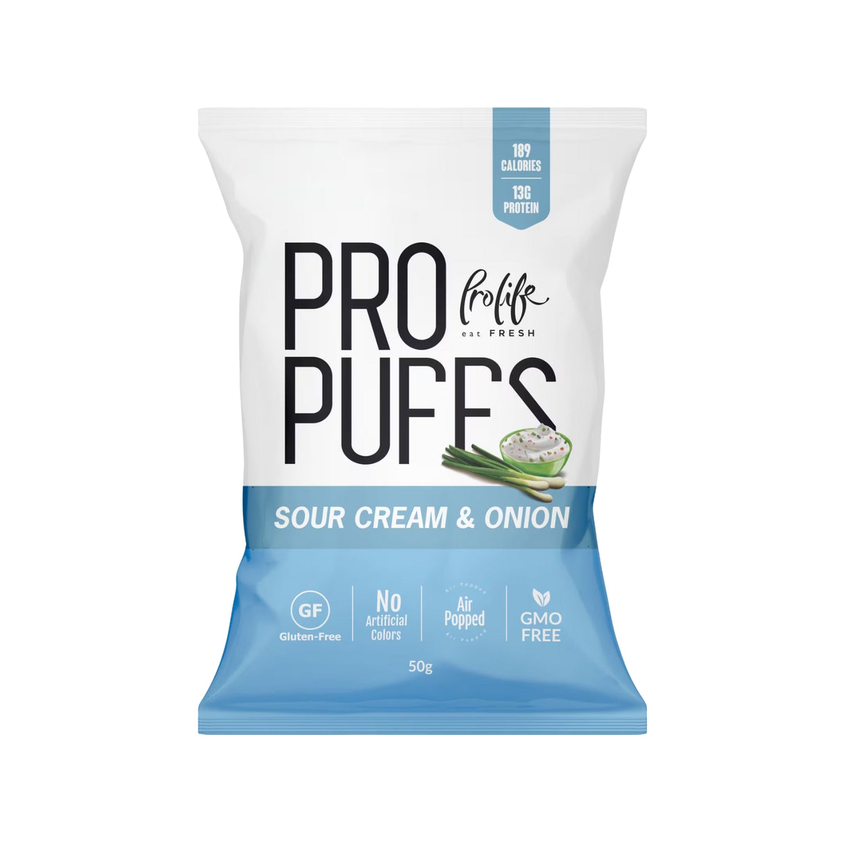 Pro Puffs Sour Cream & Onion Flavour 50g