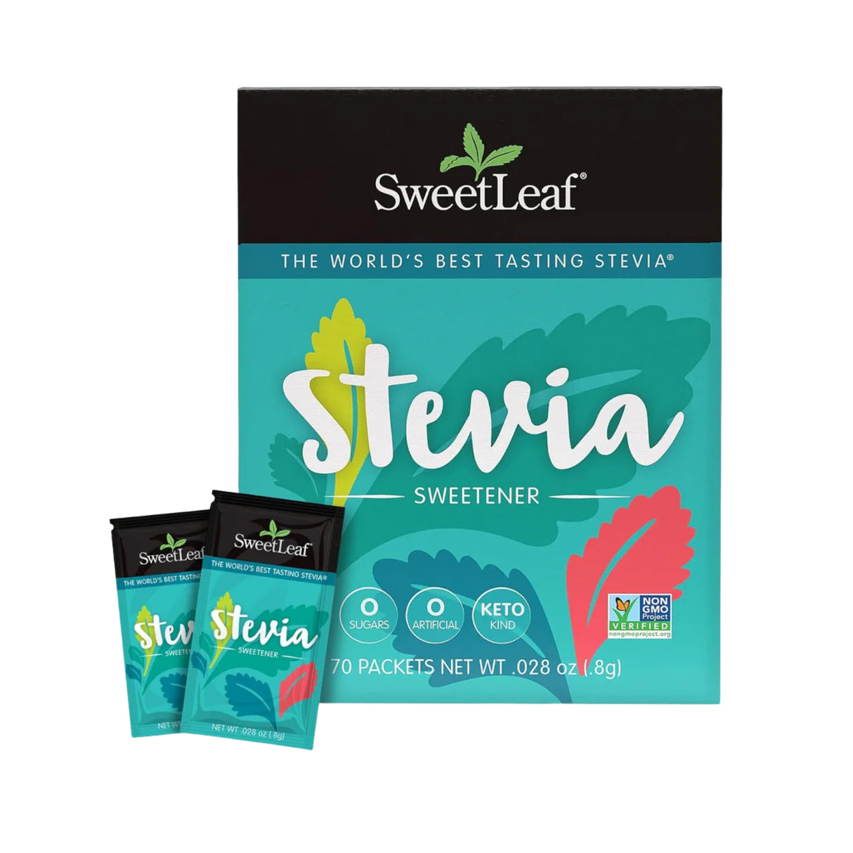 Sweet Leaf Natural Stevia Sweetener 70 Count