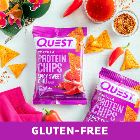QUEST SPICY SWEET CHILI TORTILLA STYLE PROTEIN CHIPS