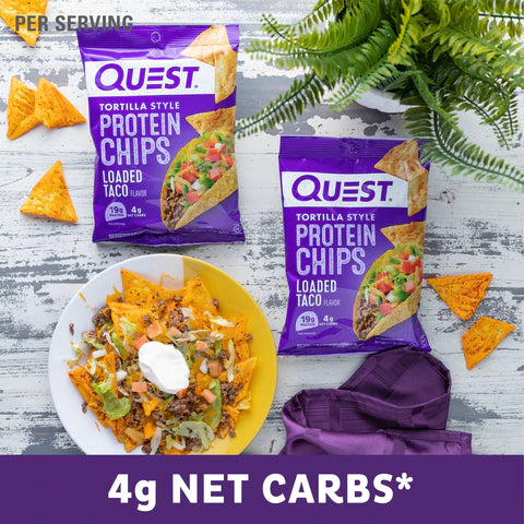 QUEST LOADED TACO TORTILLA STYLE PROTEIN CHIPS