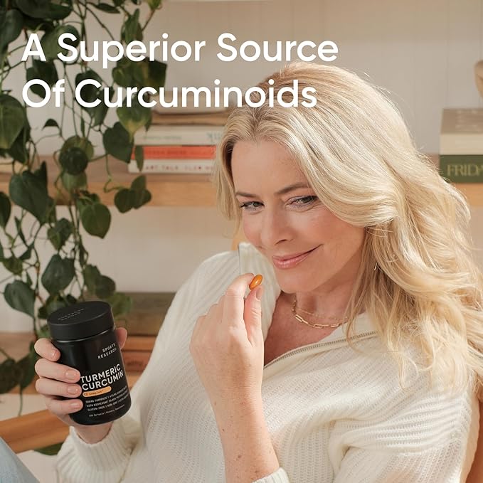 Sports Research Turmeric Curcumin C3 Complex 500mg 120 Softgels