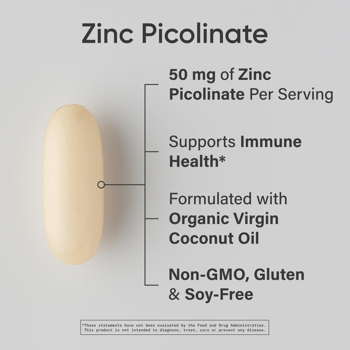 Sports Research Zinc Picolinate 50 mg – 60 Softgels