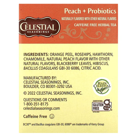 Celestial Seasonings Probiotic Tea 16 Tea Bags