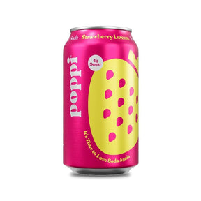Poppi Strawberry Lemon Prebiotic Soda (355ml) - Klouds