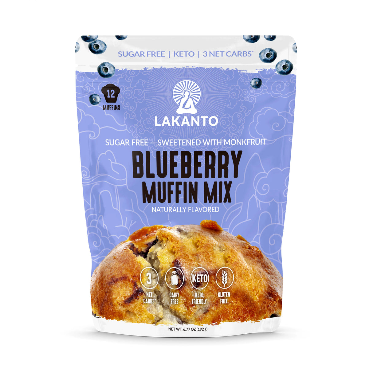 LAKANTO SUGAR-FREE BLUEBERRY MUFFIN MIX 192g