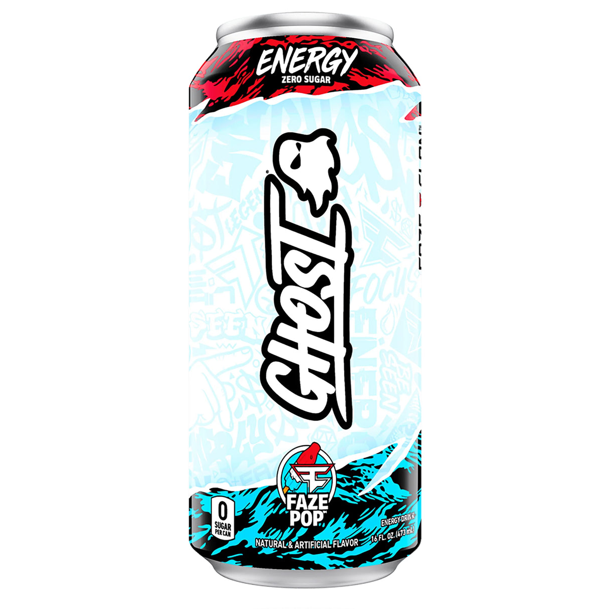 Ghost Energy Drink Faze Pop, Zero Sugars - 473 ml