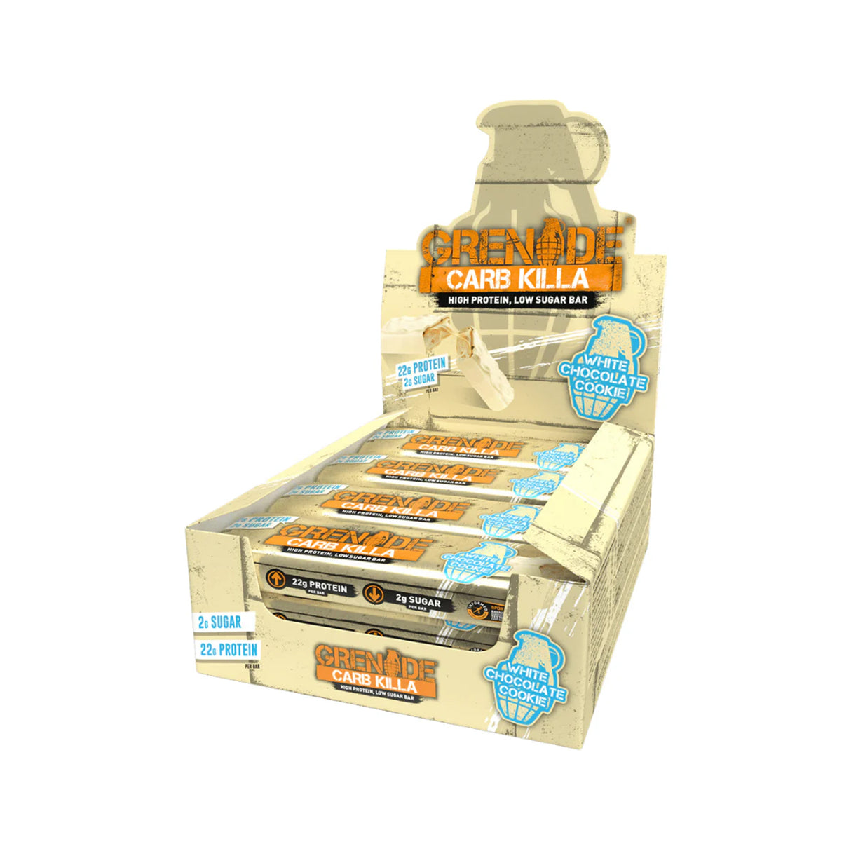 GRENADE CARB KILLA PROTEIN BAR WHITE CHOCOLATE COOKIE